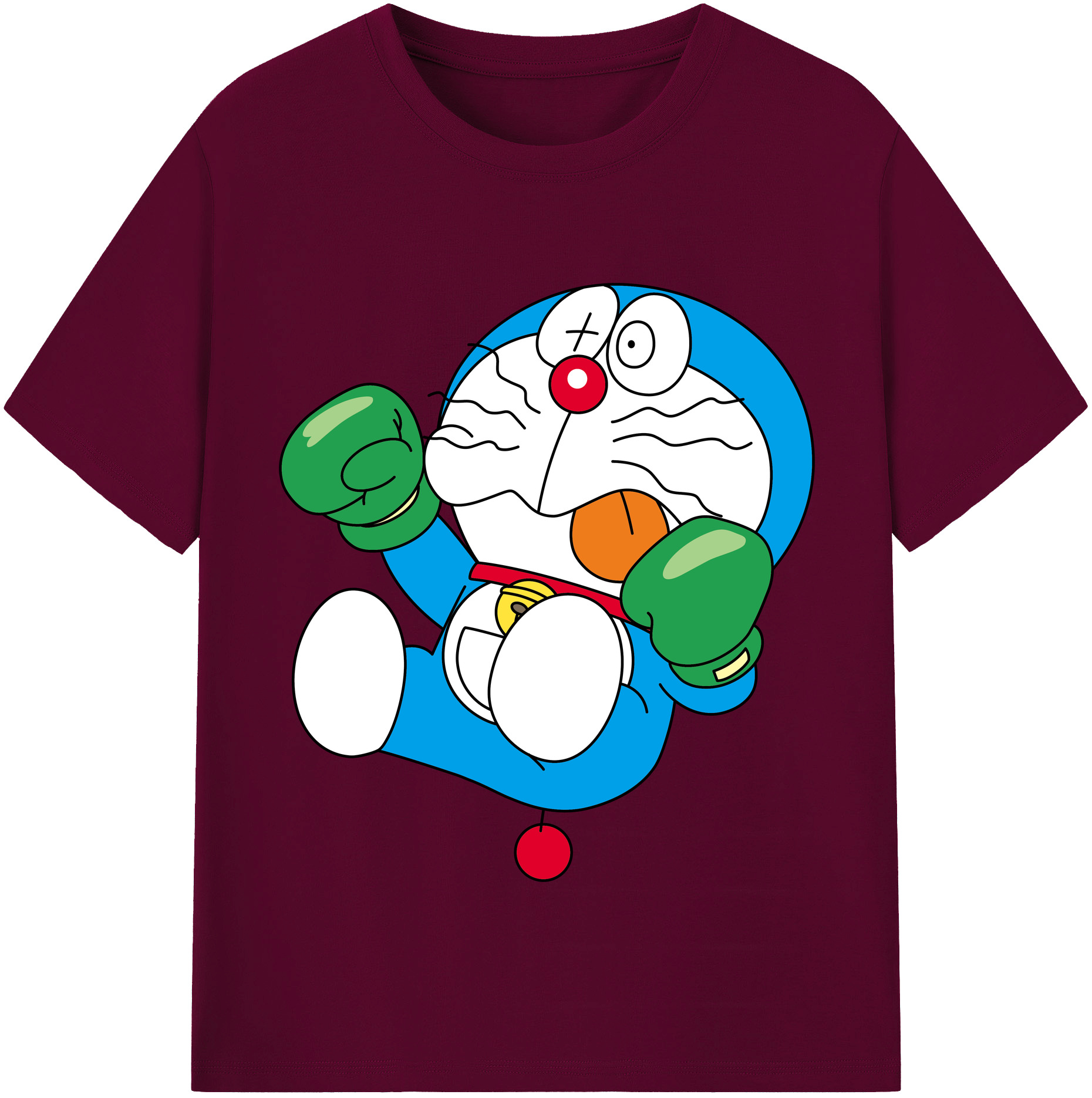 （画像用） ドラえもん Doraemon レディースカジュアルプリントTシャツ（綿100％）